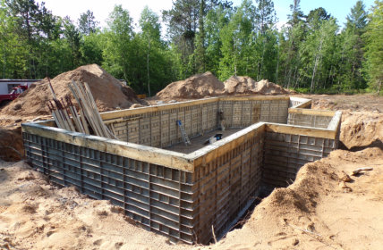 We excavate and put in new foundations.